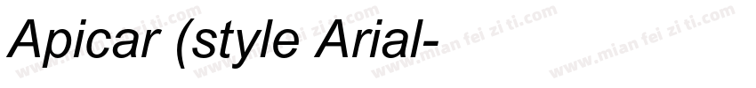 Apicar (style Arial字体转换